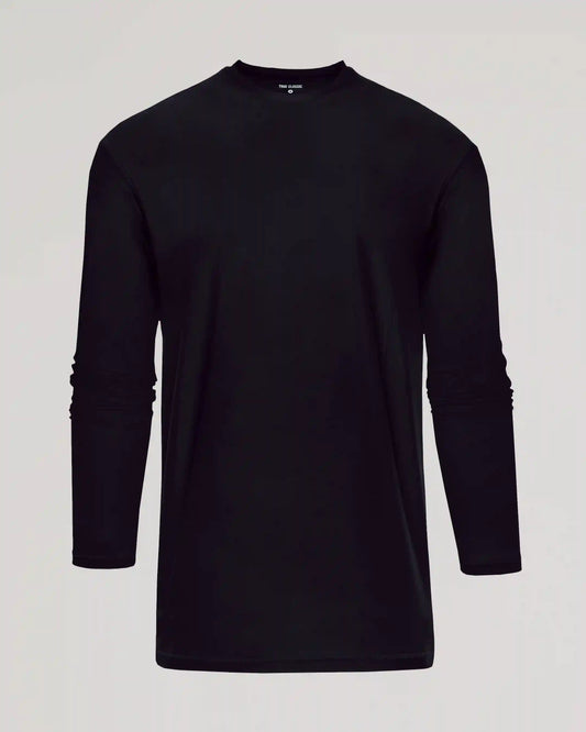 Black Long Sleeve Tall Active Crew