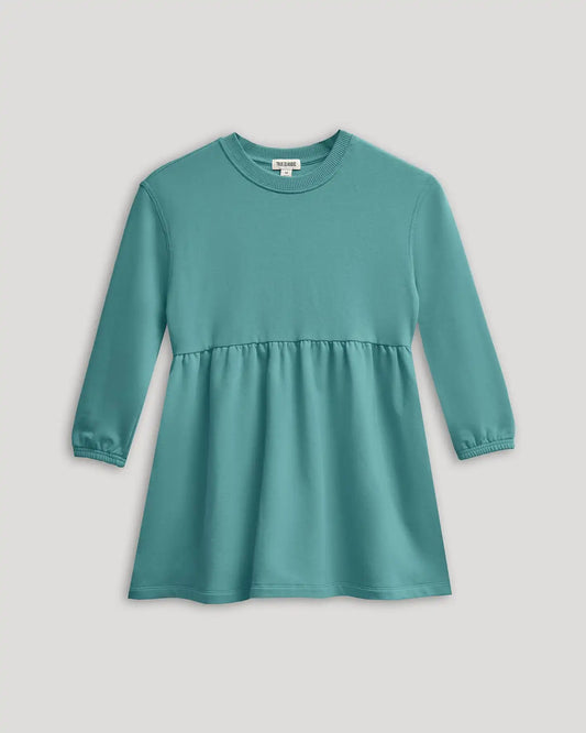 Girls Stormcloud Long Sleeve Fleece Dress