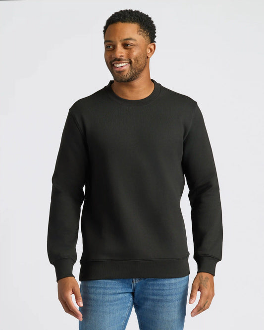 Black Fleece French Terry Pullover Crew Neck